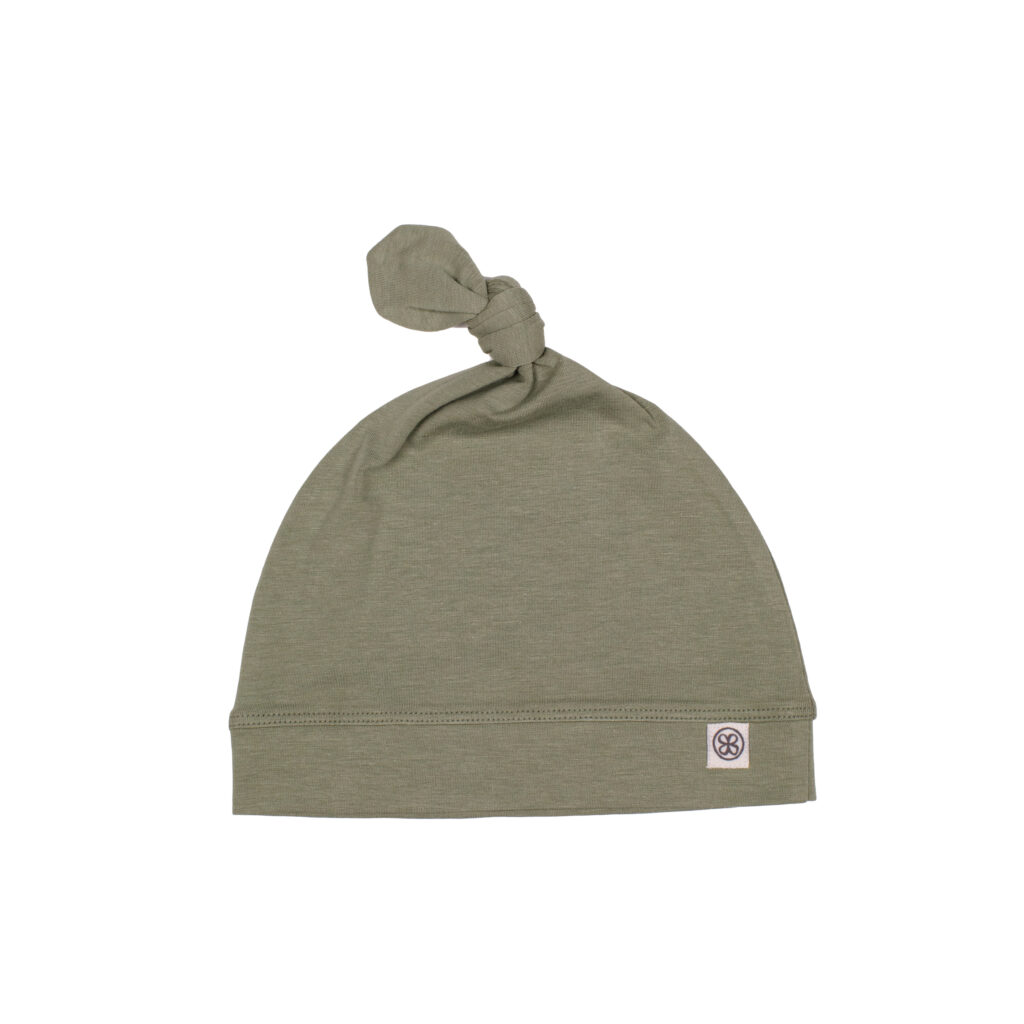 Beanie knot Olive Green - Cloby